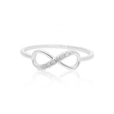 Dalia Infinity Ring In White Gold