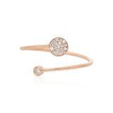 Diamond Disc Cuff Ring