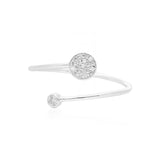 Diamond Disc Cuff Ring