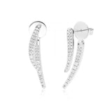 Diamond Hook Studs - The Jewelz 