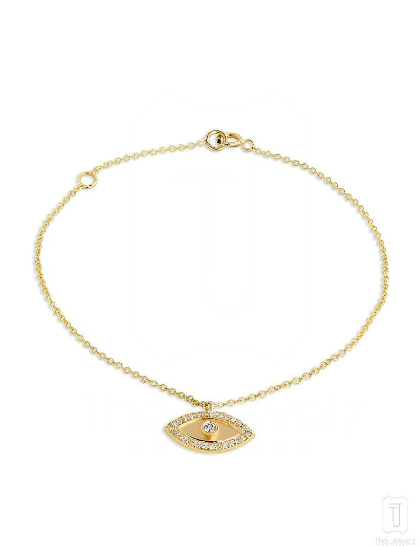 The_Jewelz-14K_Gold-Evil_Eye_Charm_Bracelet-Bracelet-AB0092-A