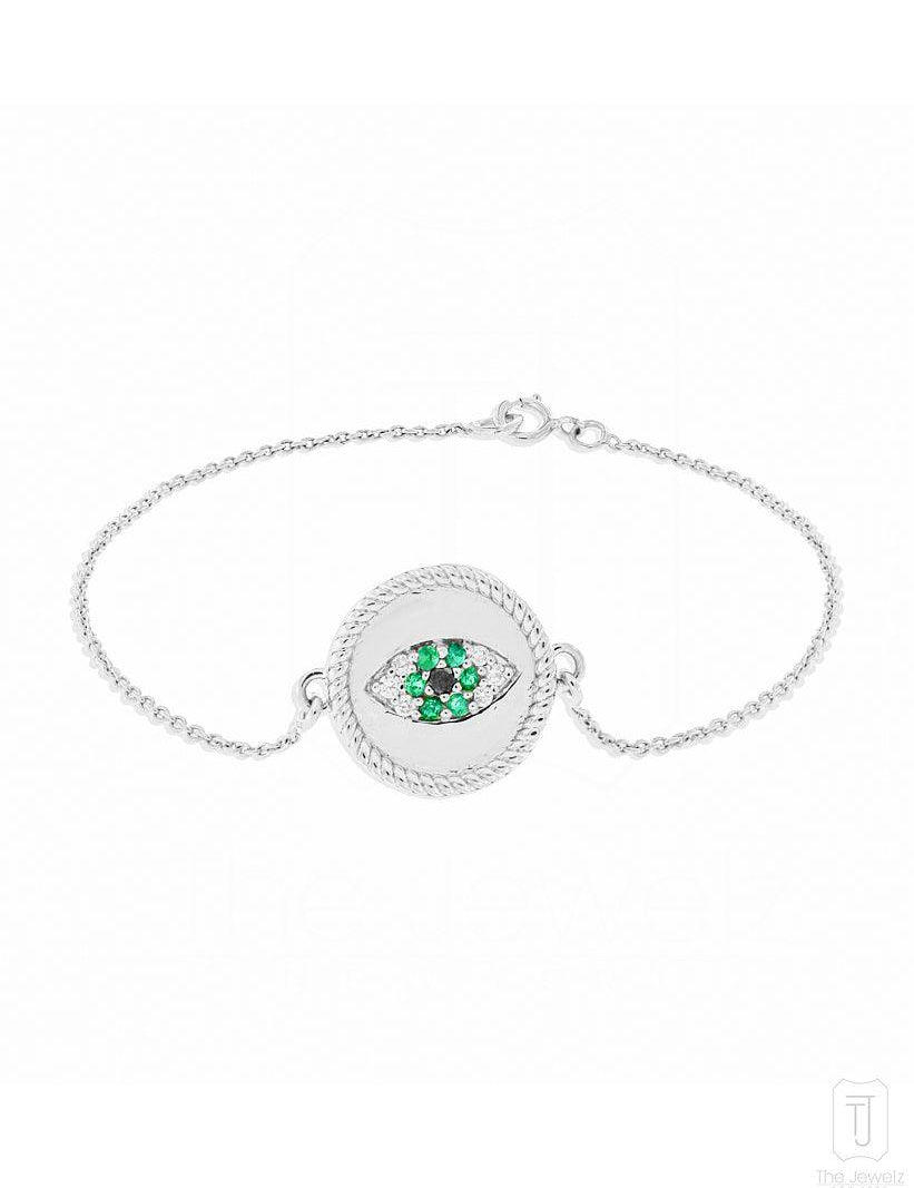 Evil Eye Disc Bracelet - The Jewelz 