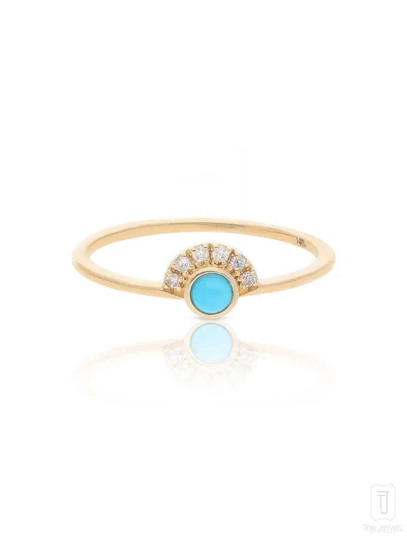 The_Jewelz-14K_Gold-Half-Halo_Turquoise_Ring-Ring-AR1575-A