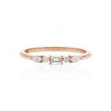 Josephine Diamond Ring In Rose Gold