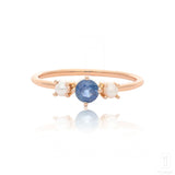 Lume Pearl Sapphire Ring In Rose Gold
