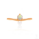 Opal Pearl Ring In Rose Gold