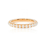 Pearl Eternity Band In Rose Gold