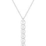 Personalised disc name pendant