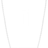 Personalised single diamond bar pendant