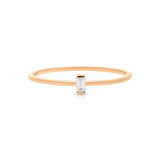 Petite Diamond Baguette Ring - The Jewelz 