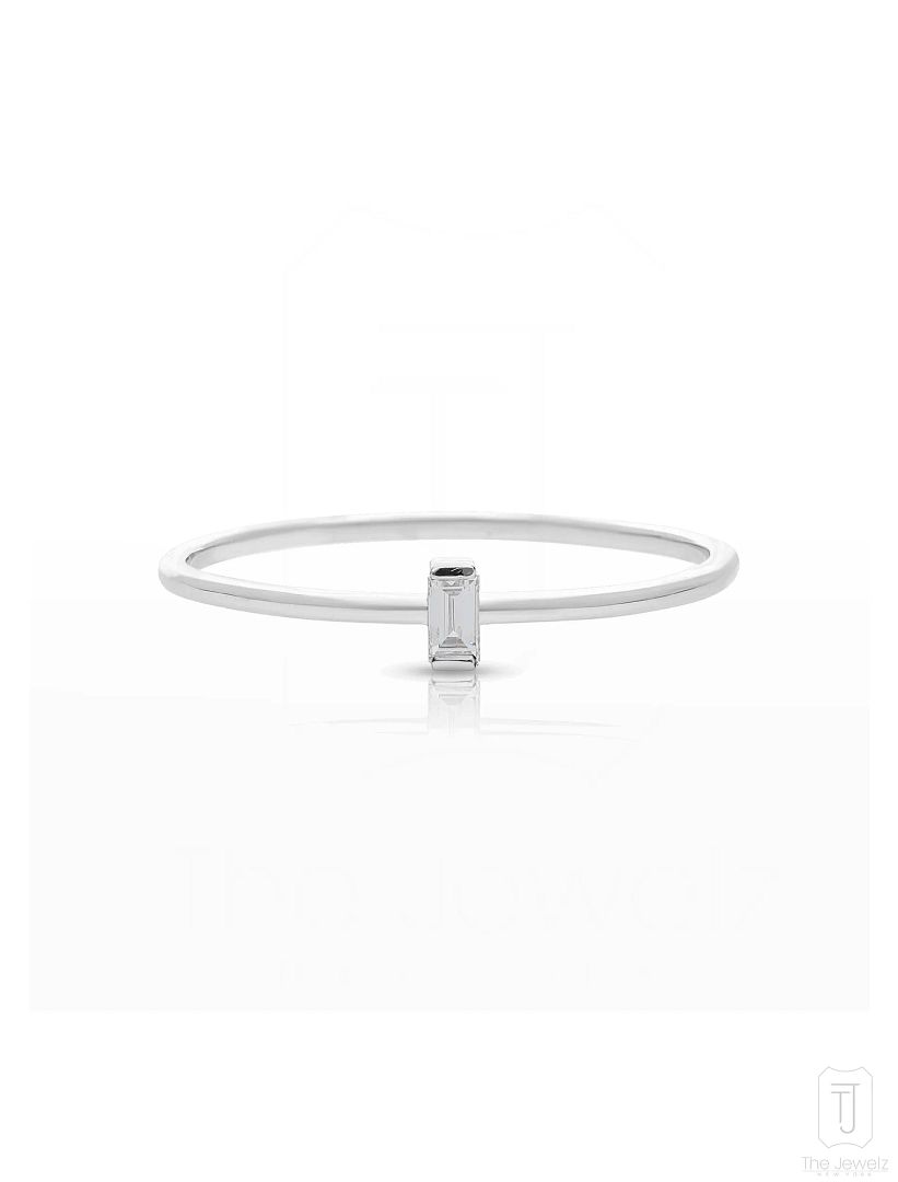 Petite Diamond Baguette Ring - The Jewelz 