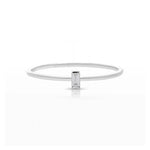 Petite Diamond Baguette Ring - The Jewelz 