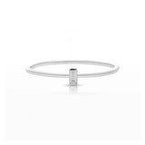 Petite Diamond Baguette Ring - The Jewelz 