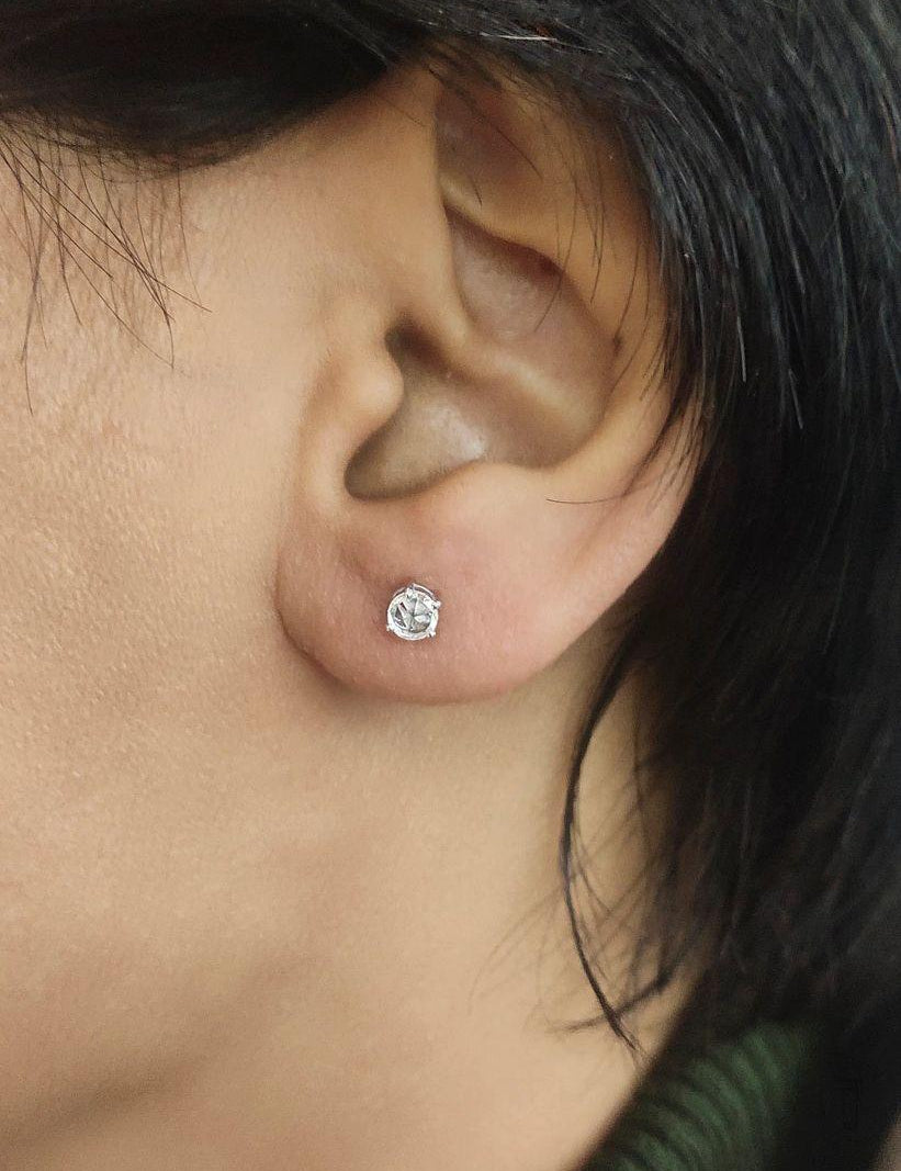 The_Jewelz-14K_Gold-Rosecut_Diamond_Studs-Earring-AE0535-M