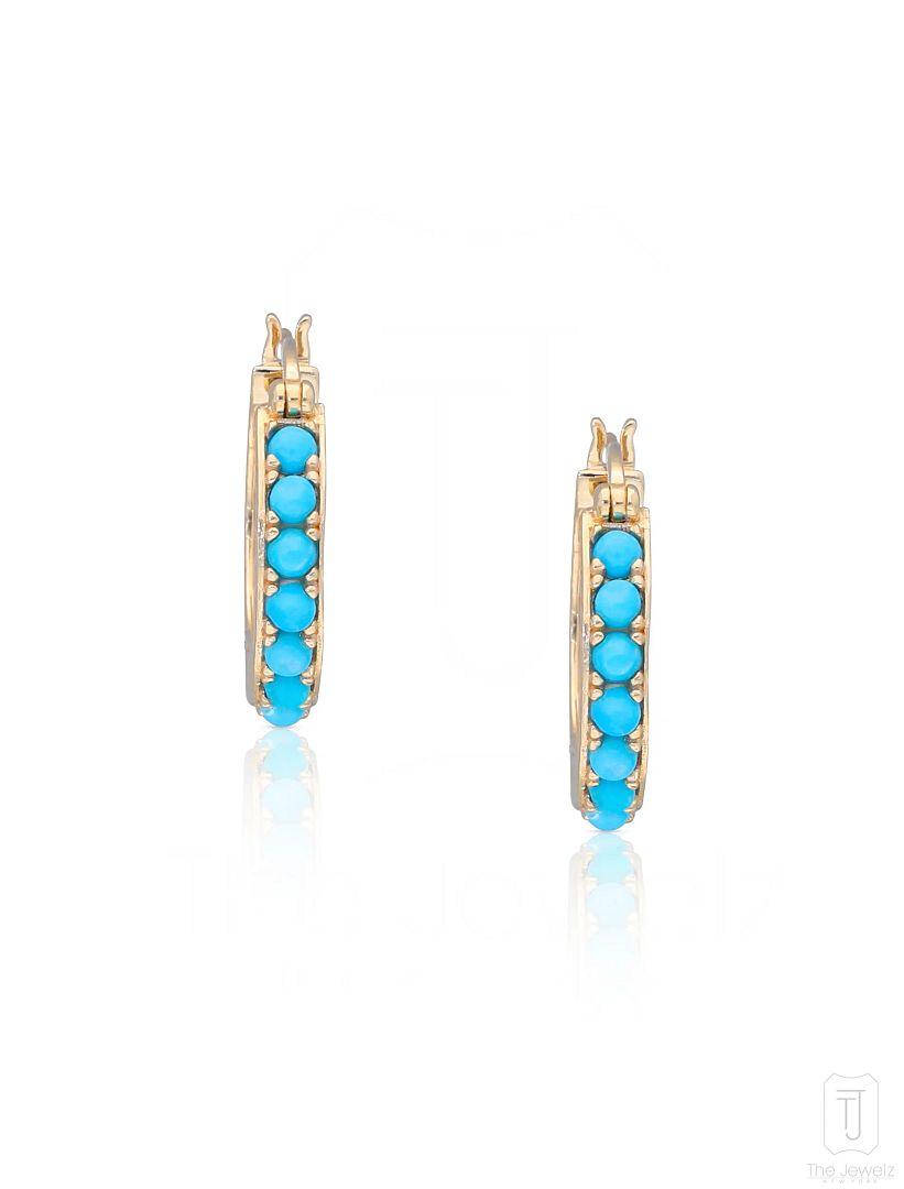 The_Jewelz-14K_Gold-Tessa_Turquoise_Hoops-Earring-AE0630-B
