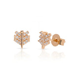 Tiny Quill Studs In Rose Gold