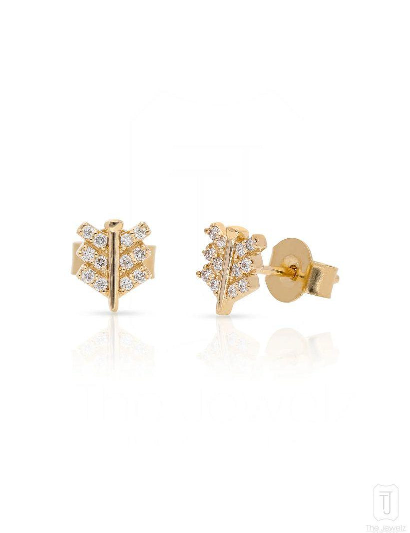 The_Jewelz-14K_Gold-Tiny_Quill_Studs-Earring-AE0572-A