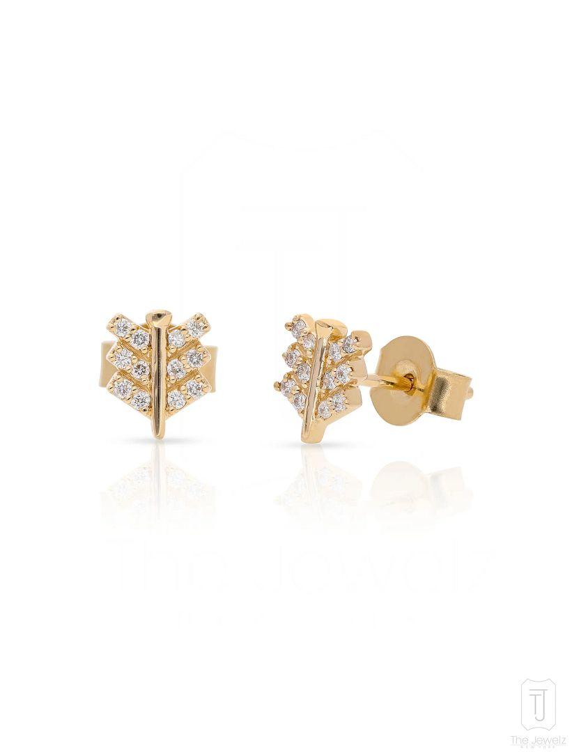 The_Jewelz-14K_Gold-Tiny_Quill_Studs-Earring-AE0572-A