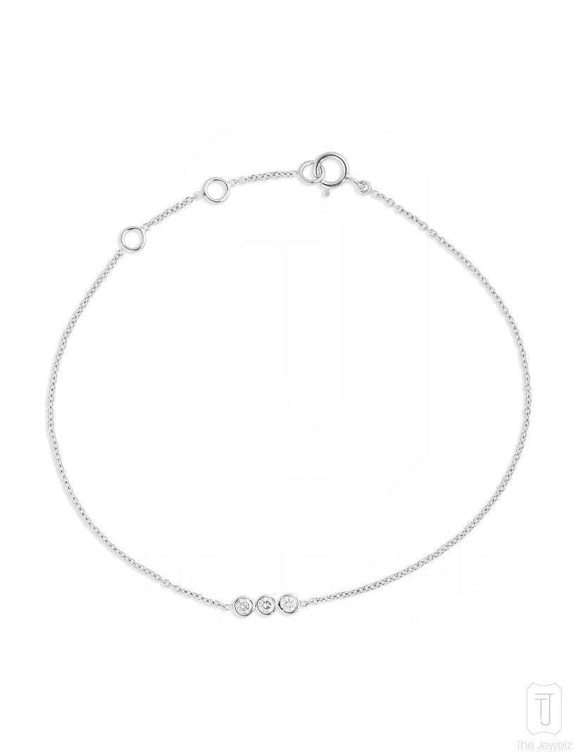 Trenion Diamond Bracelet Chain - The Jewelz 