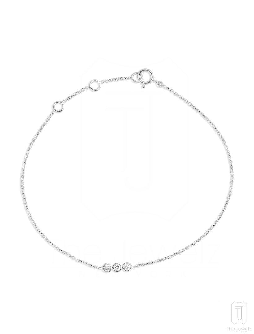 Trenion Diamond Bracelet Chain - The Jewelz 