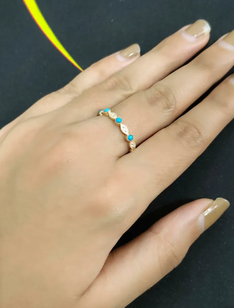 The_Jewelz-14K_Gold-Turquoise_Art_Deco_Band-Ring-AR1525-C