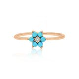 Turquoise Dayflower Ring