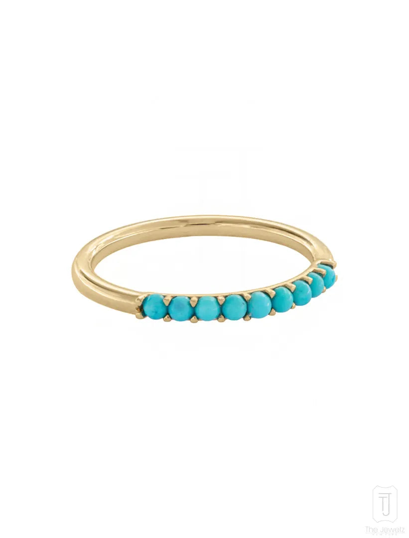 The_Jewelz-14K_Gold-Turquoise_Half_Band-Ring-AR1013-M