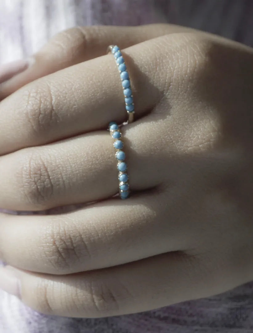 The_Jewelz-14K_Gold-Turquoise_Half_Band-Ring-AR1013-D